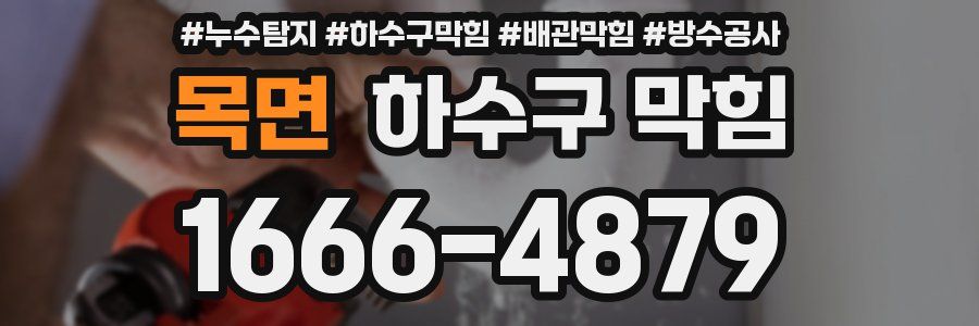 목면 하수구 막힘