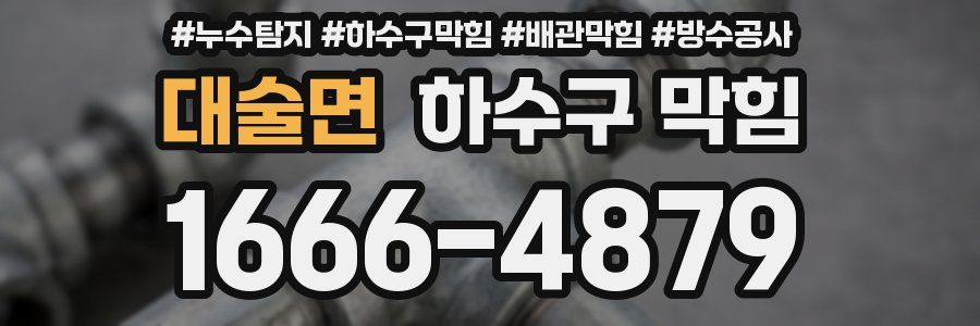 대술면 하수구 막힘