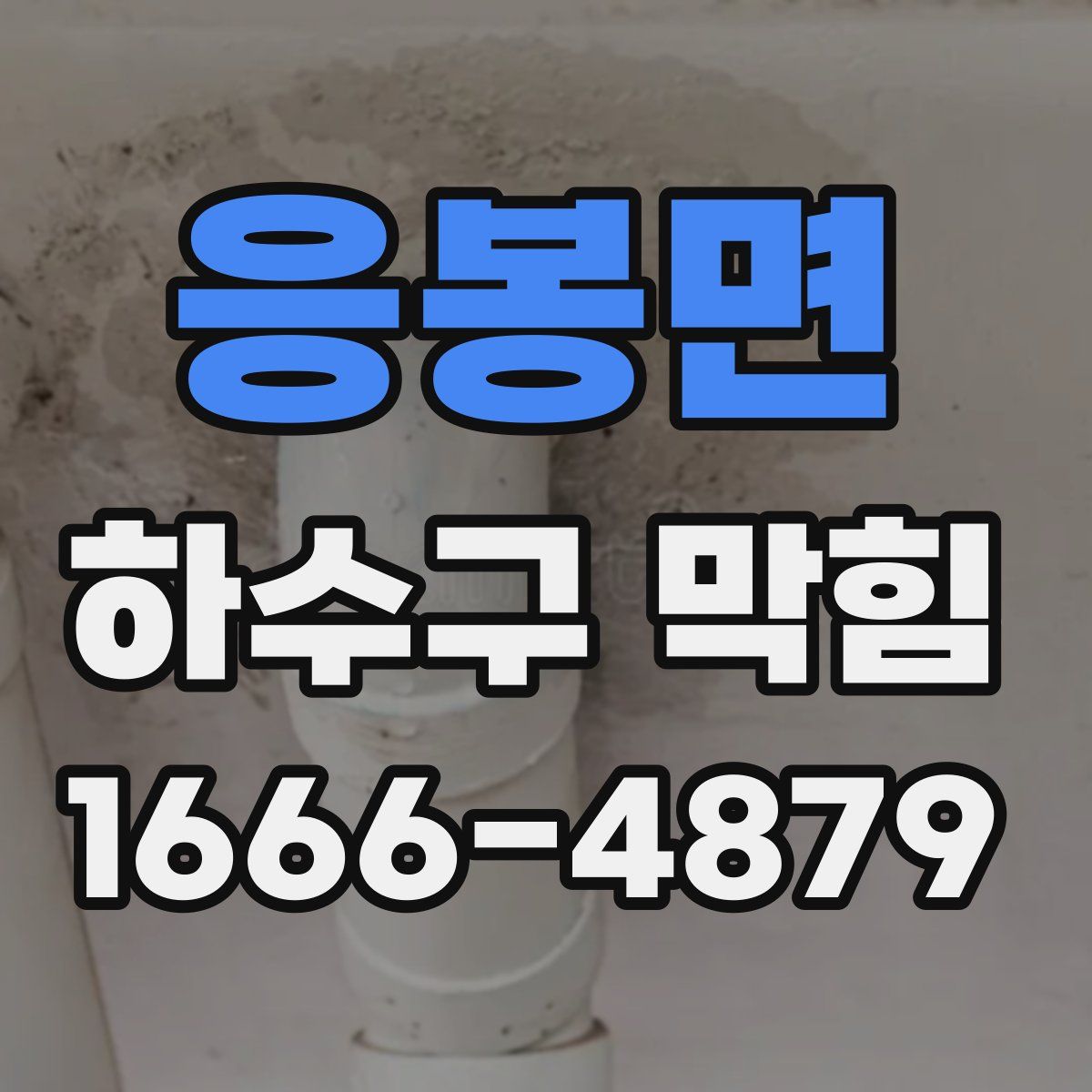 응봉면 하수구 막힘