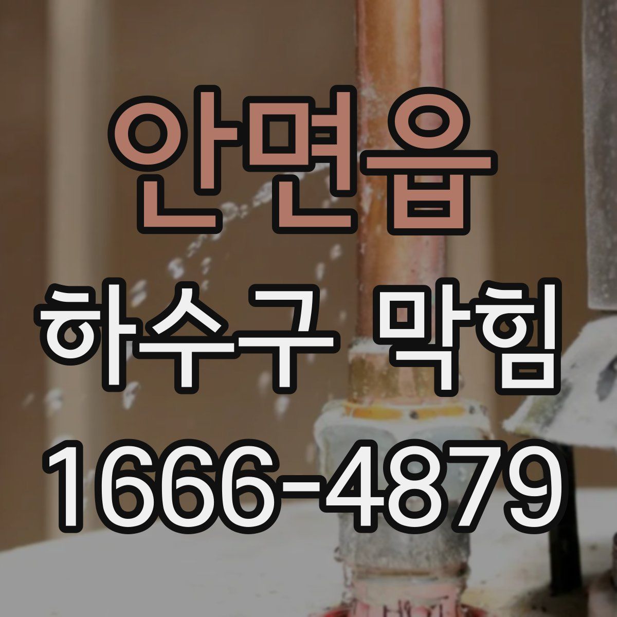 안면읍 하수구 막힘