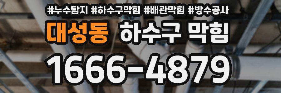 대성동 하수구 막힘