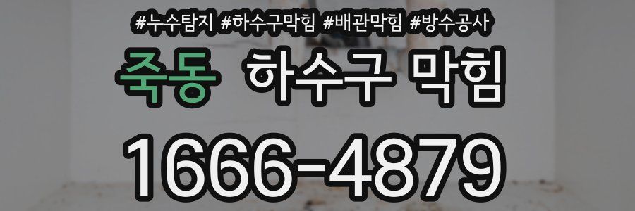 죽동 하수구 막힘