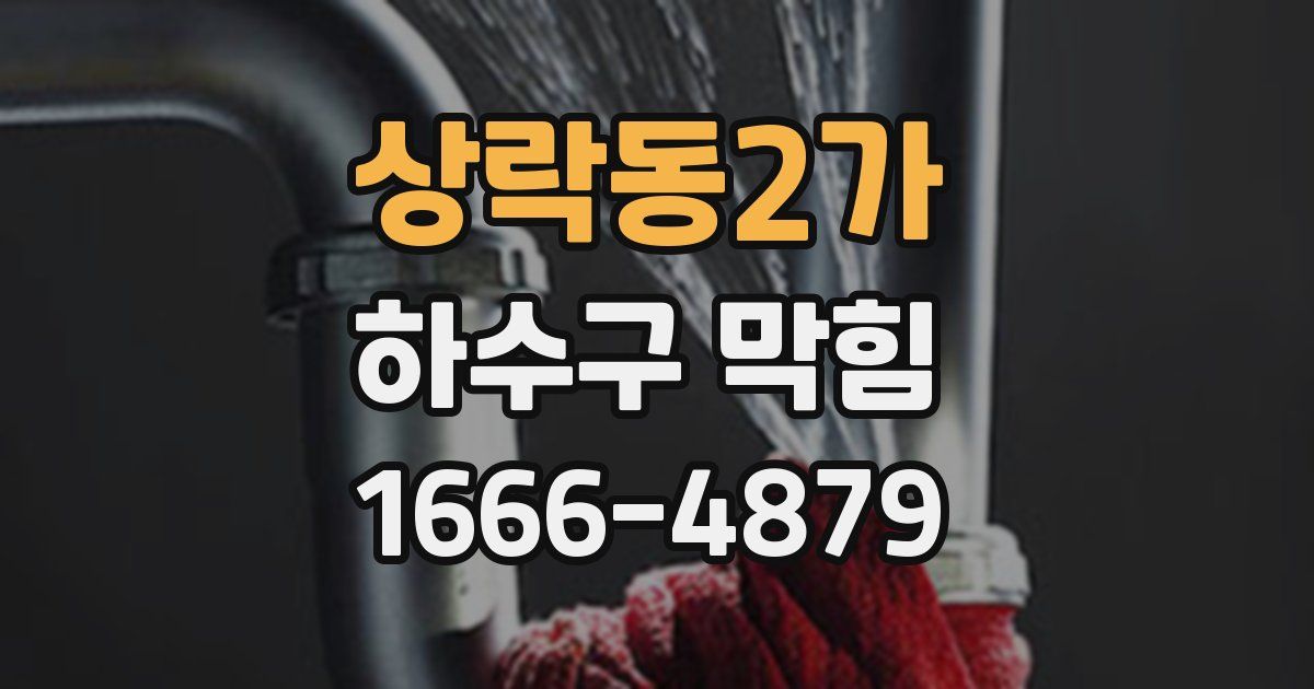 상락동2가 하수구 막힘