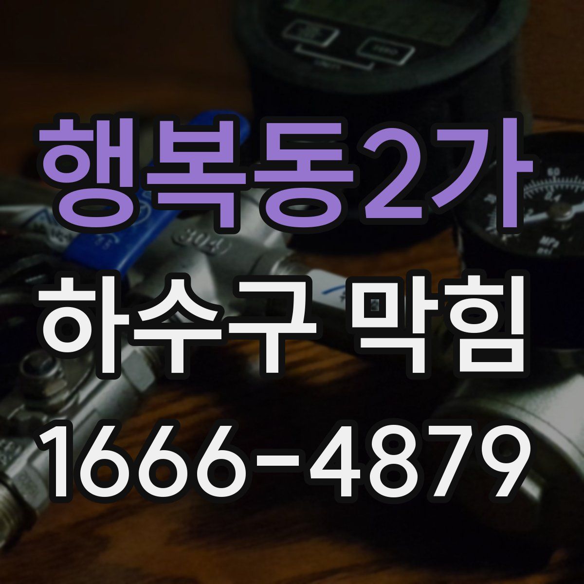 행복동2가 하수구 막힘