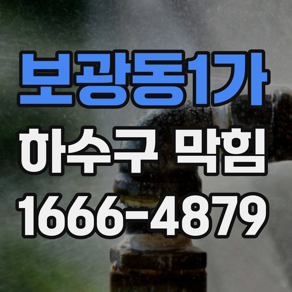 보광동1가 하수구 막힘