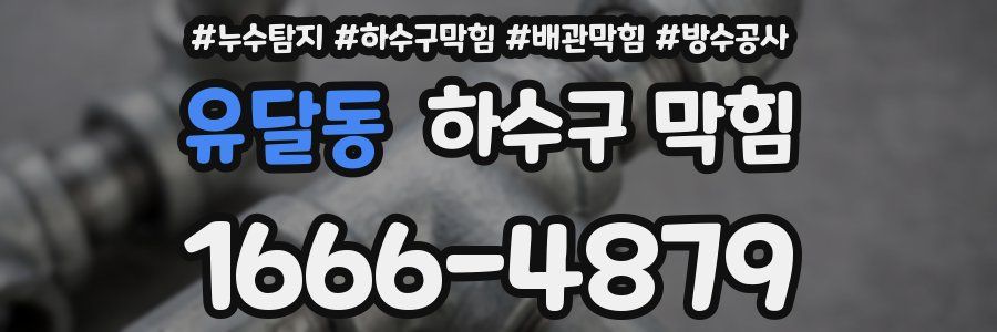 유달동 하수구 막힘
