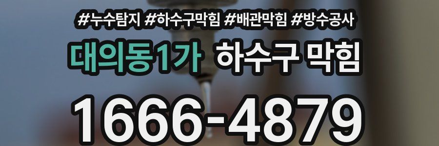 대의동1가 하수구 막힘