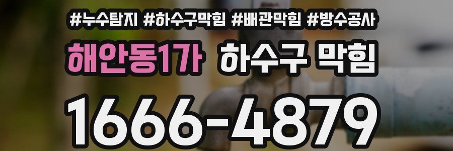 해안동1가 하수구 막힘