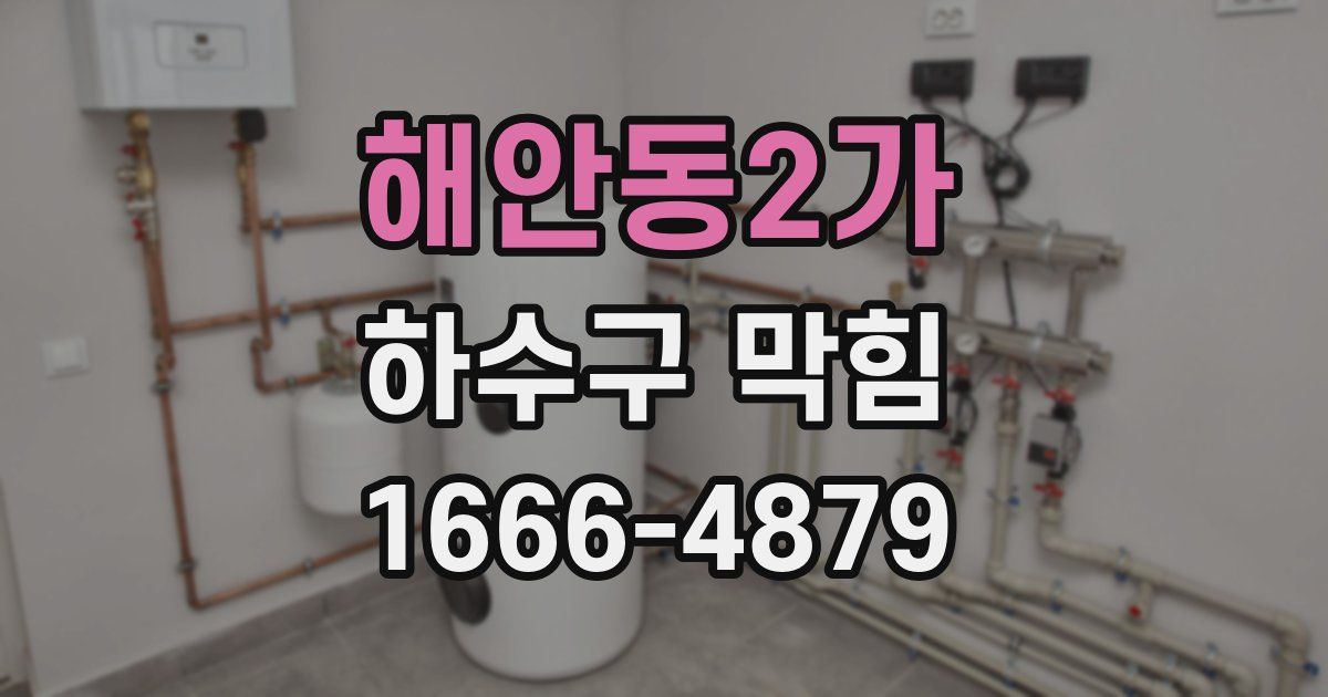 해안동2가 하수구 막힘