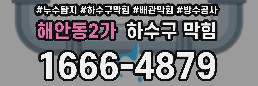 해안동2가 하수구 막힘