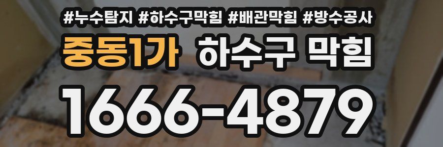 중동1가 하수구 막힘