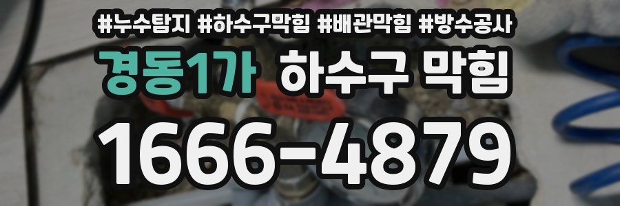경동1가 하수구 막힘