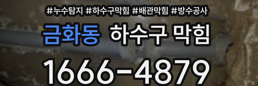 금화동 하수구 막힘