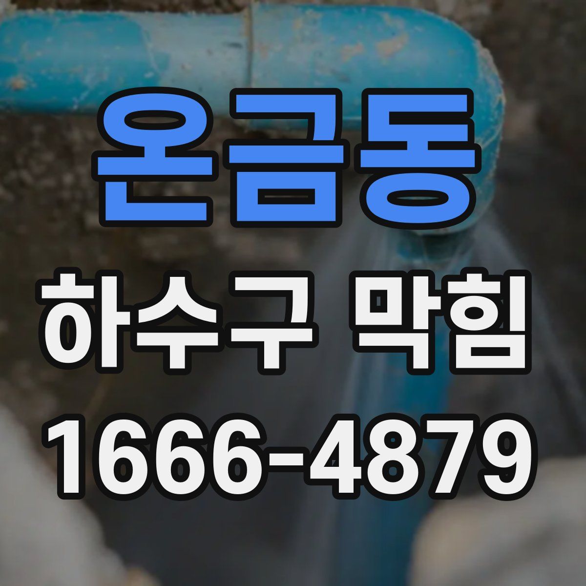 온금동 하수구 막힘