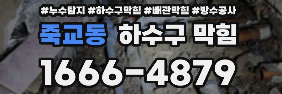 죽교동 하수구 막힘