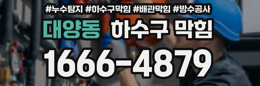 대양동 하수구 막힘