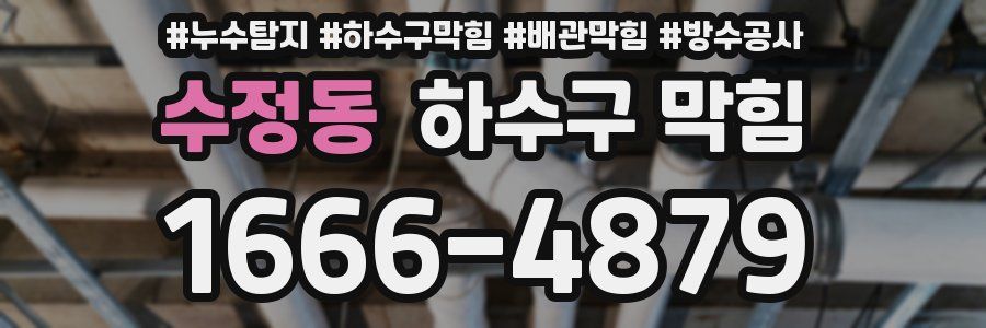 수정동 하수구 막힘