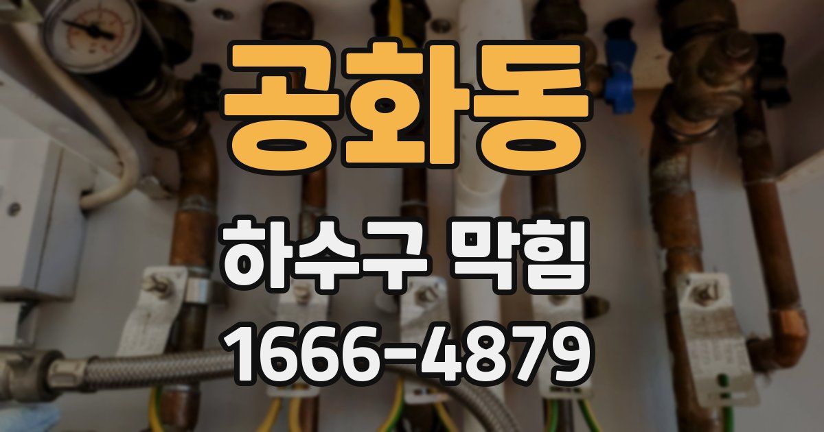 공화동 하수구 막힘