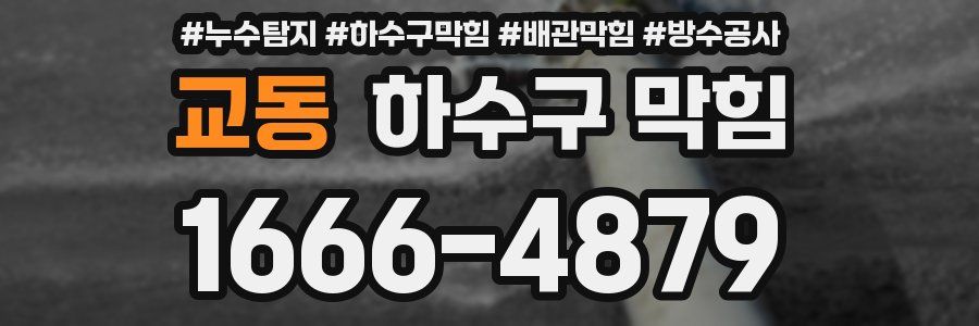 교동 하수구 막힘