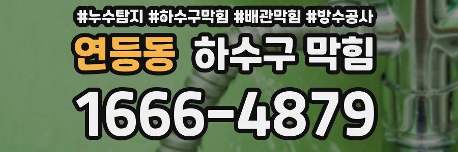 연등동 하수구 막힘