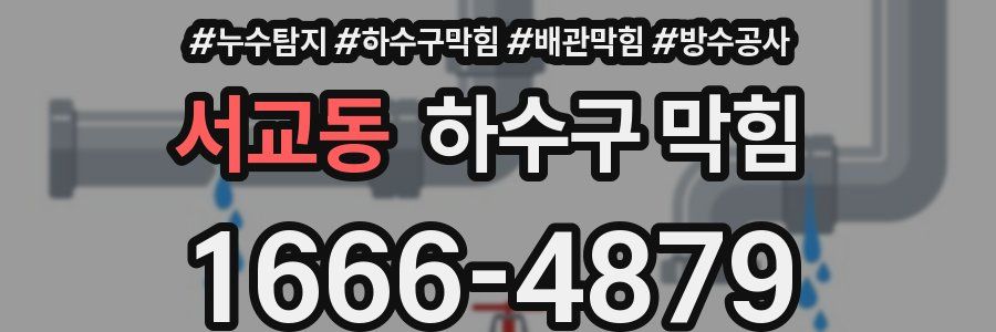 서교동 하수구 막힘