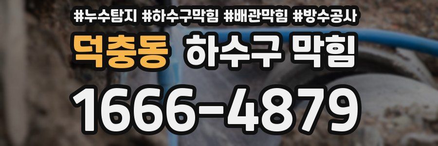 덕충동 하수구 막힘