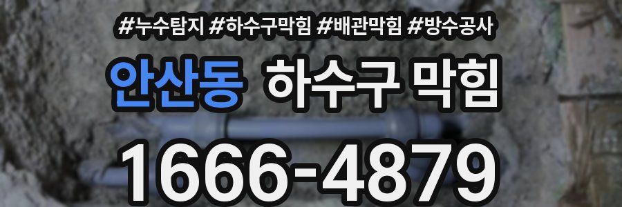 안산동 하수구 막힘