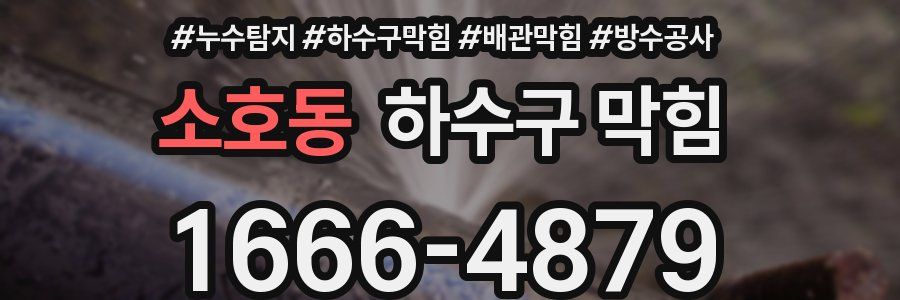 소호동 하수구 막힘