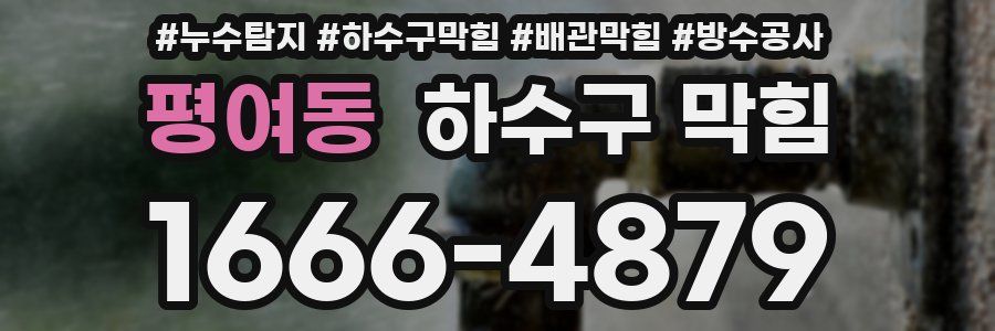 평여동 하수구 막힘