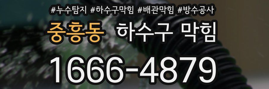중흥동 하수구 막힘