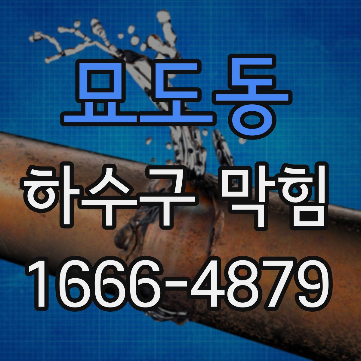 묘도동 하수구 막힘