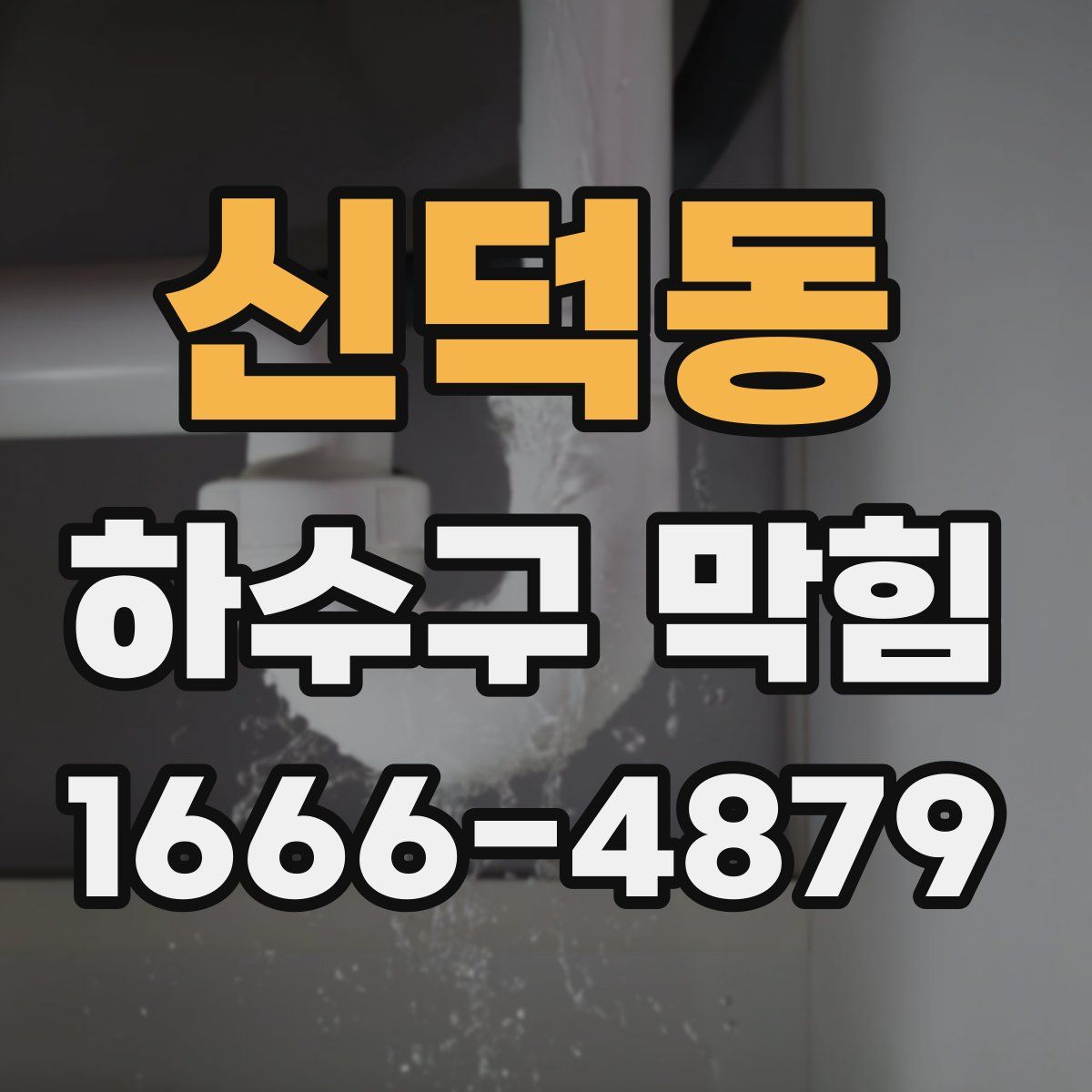신덕동 하수구 막힘
