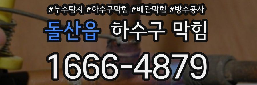 돌산읍 하수구 막힘