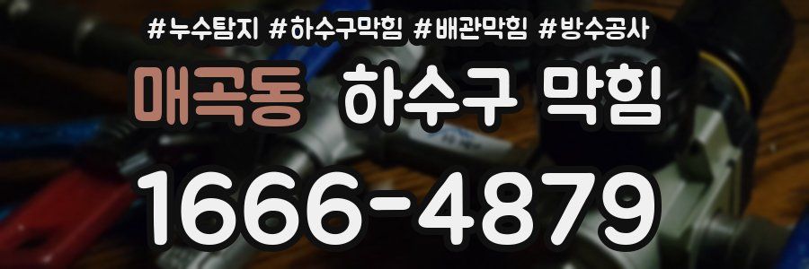 매곡동 하수구 막힘