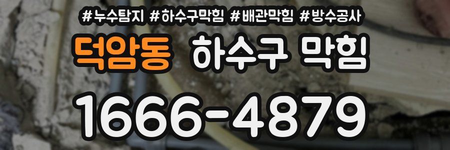 덕암동 하수구 막힘
