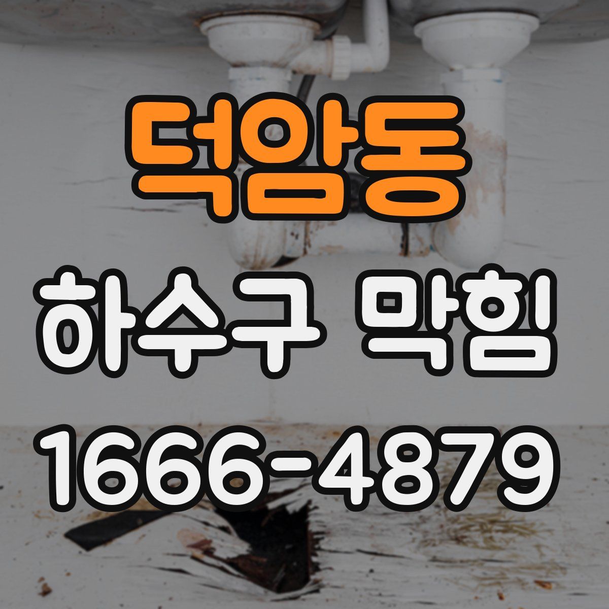 덕암동 하수구 막힘