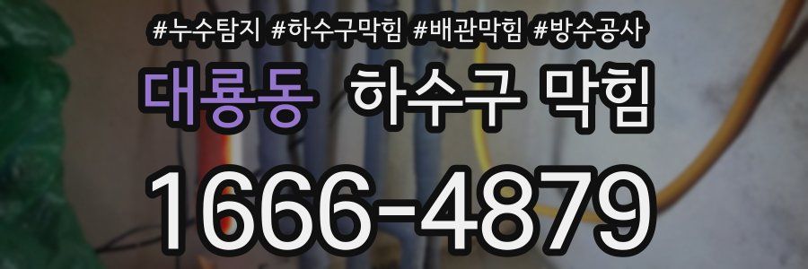 대룡동 하수구 막힘