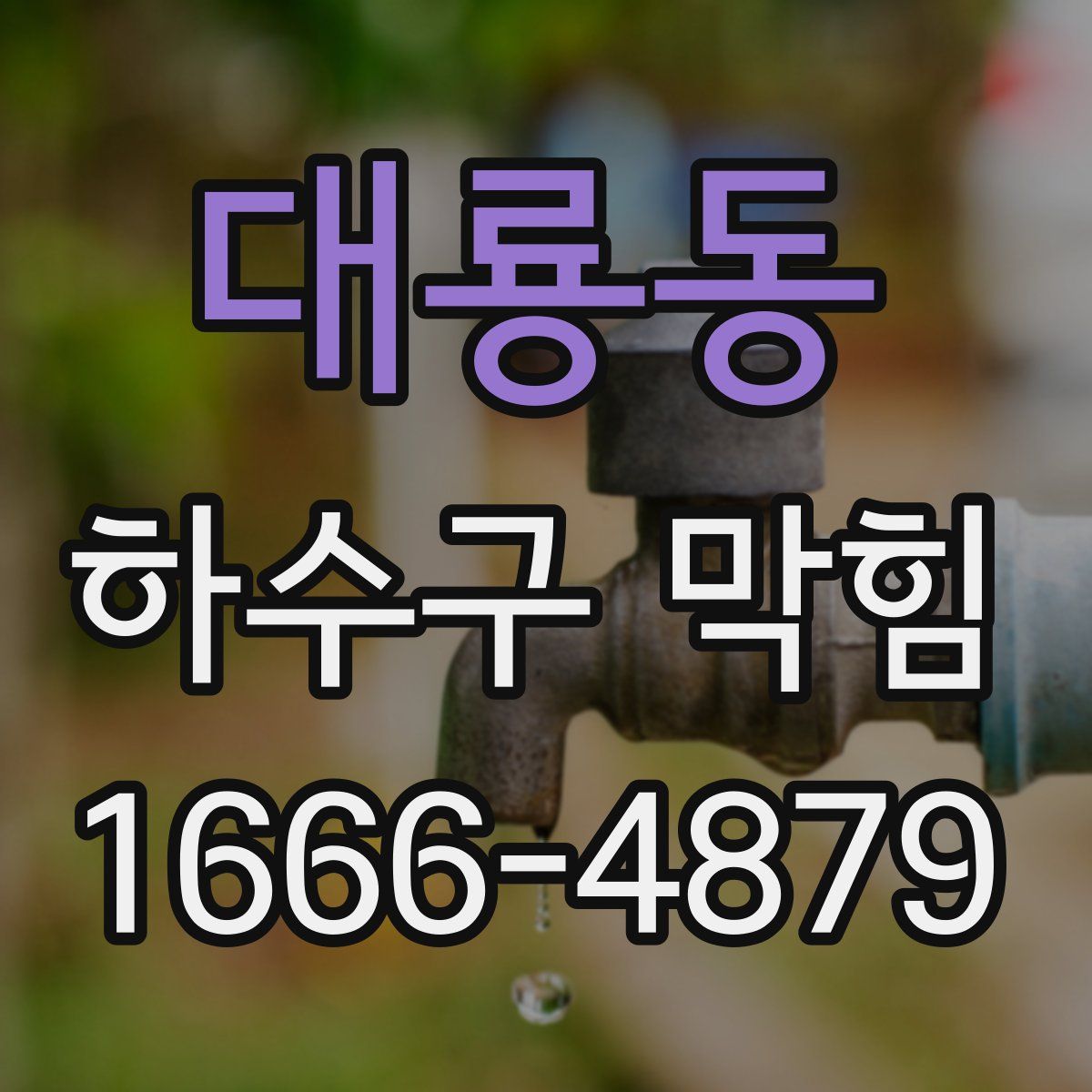 대룡동 하수구 막힘
