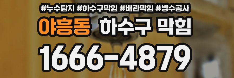 야흥동 하수구 막힘