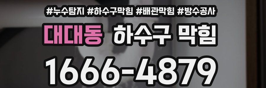 대대동 하수구 막힘