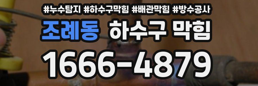 조례동 하수구 막힘