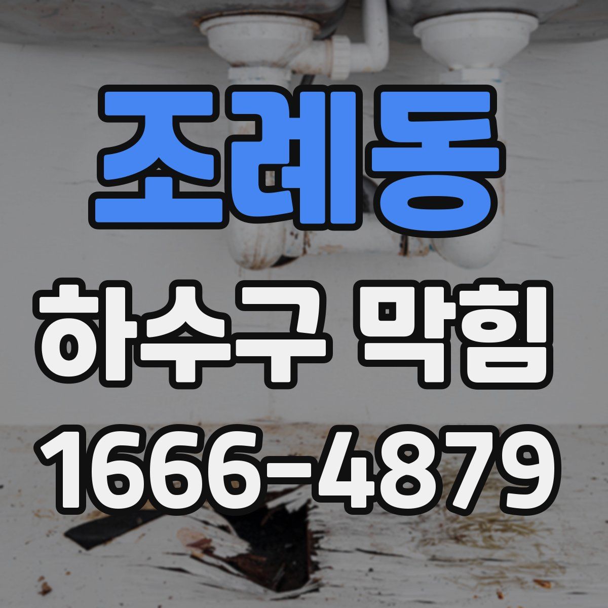 조례동 하수구 막힘