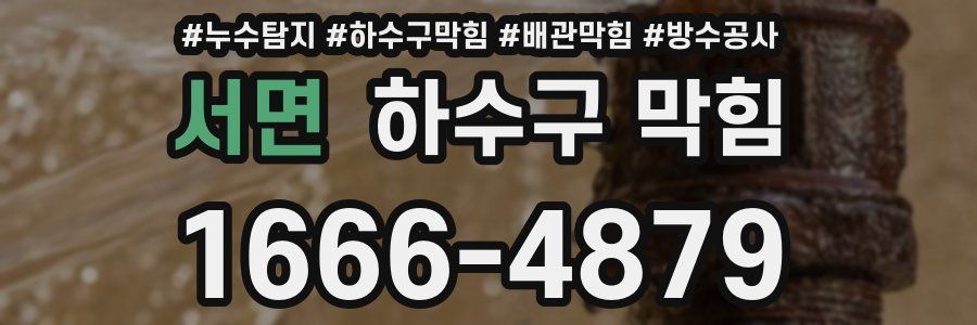 서면 하수구 막힘