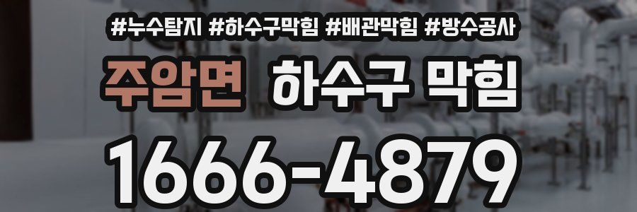 주암면 하수구 막힘