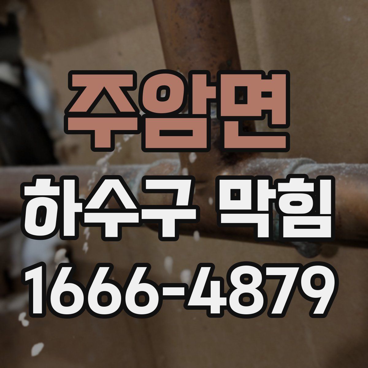 주암면 하수구 막힘