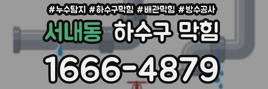 서내동 하수구 막힘