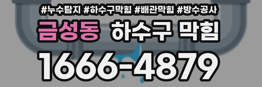 금성동 하수구 막힘