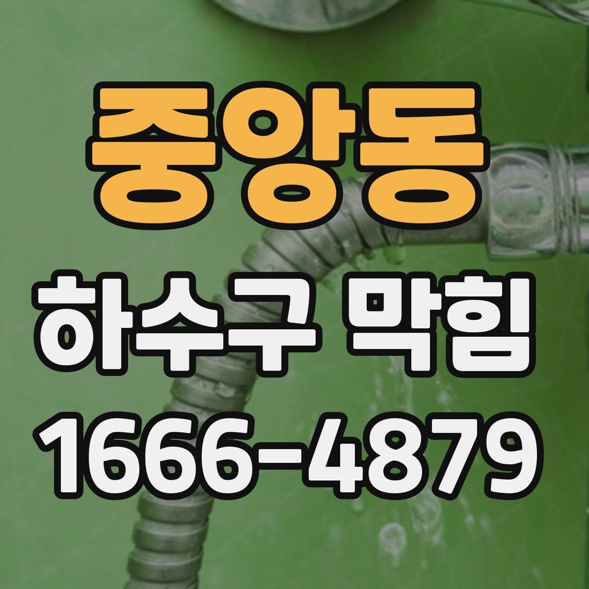 중앙동 하수구 막힘