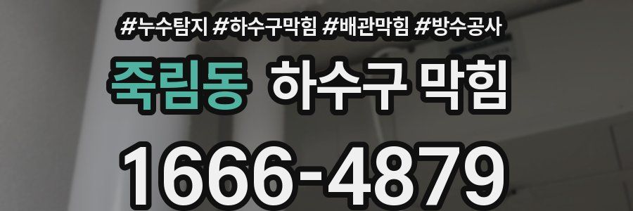 죽림동 하수구 막힘