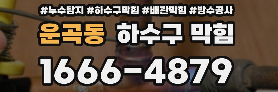 운곡동 하수구 막힘
